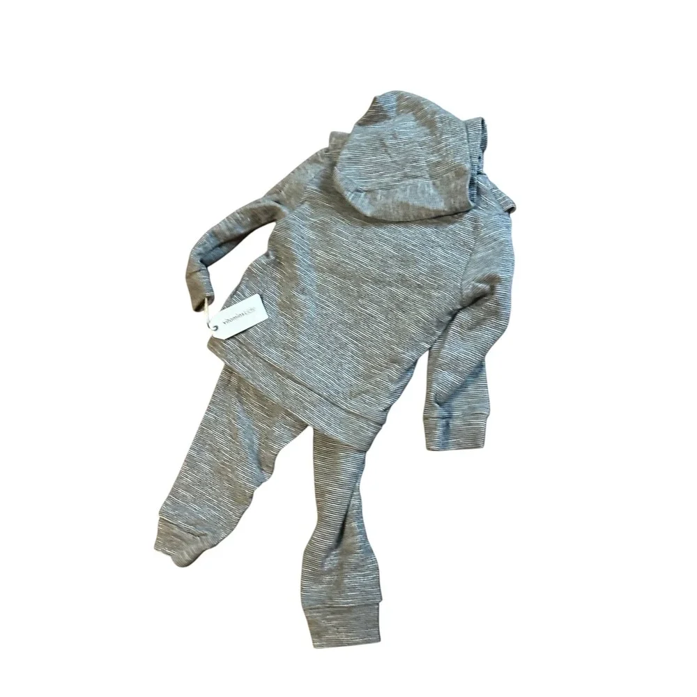 Baby Girl Gap Pink‎ Hoodie Jogger & Vitamins Kids Gray Ruffle Star Tracksuit Set